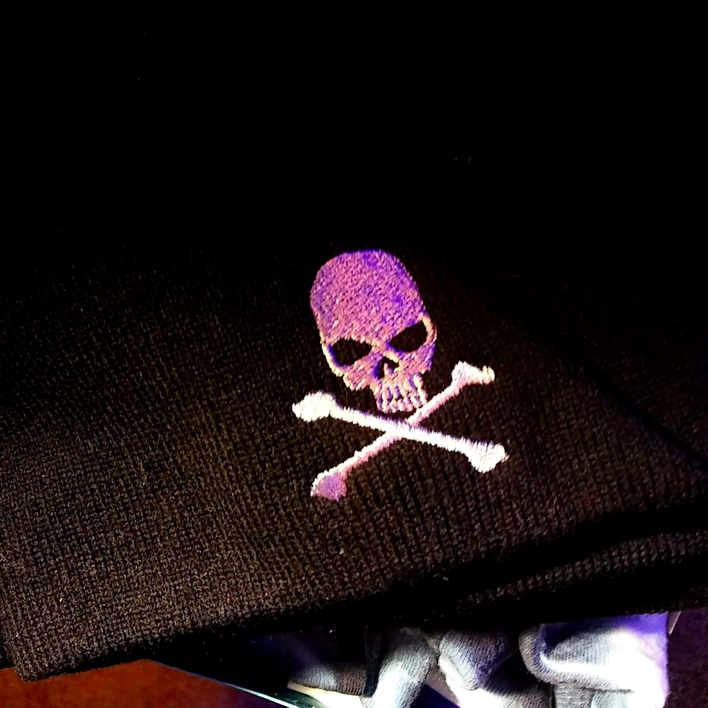Beanie Skull Black Cap New Rock STEADY